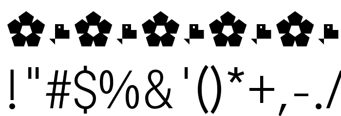 PentaySansLight Font OTHER CHARS
