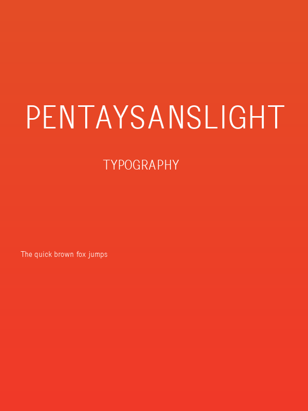 PentaySansLight Poster