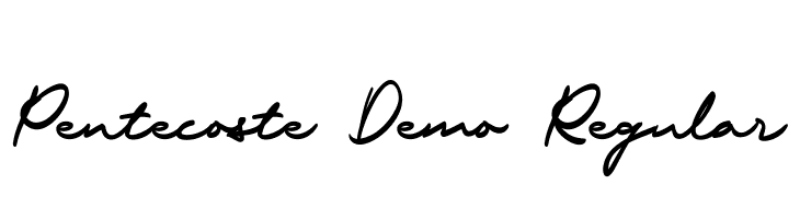 Pentecoste Demo Regular  Frei Schriftart Herunterladen