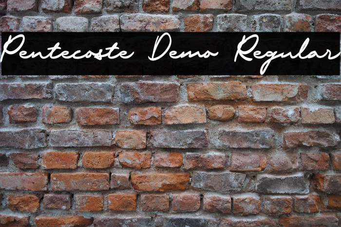 Pentecoste Demo Regular Example 1