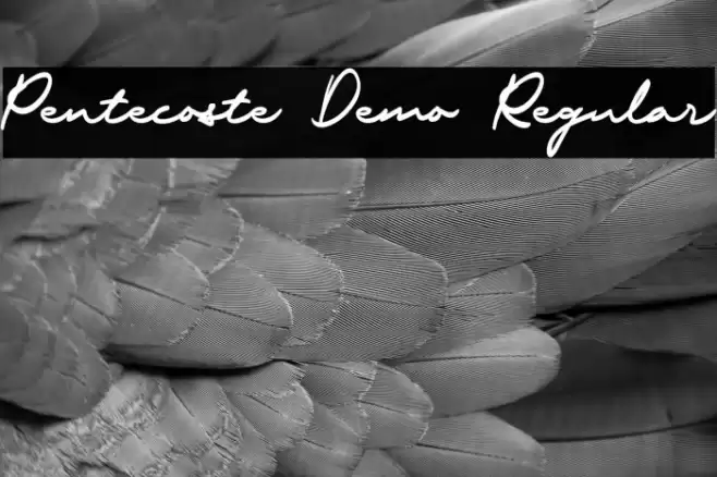 Pentecoste Demo Regular Font examples