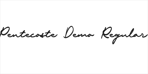 Pentecoste Demo Regular Logo