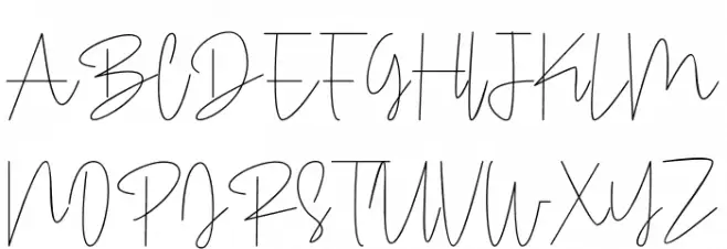 Pentel Signature Schriftart Groß