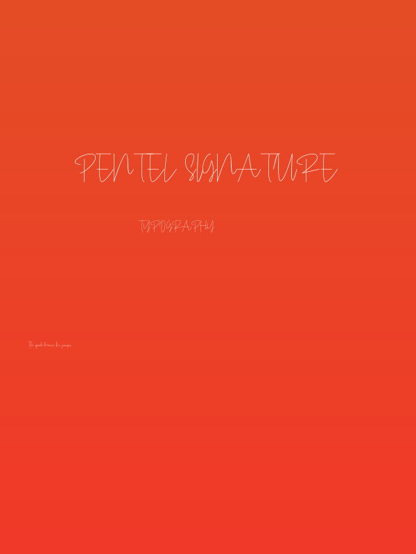 Pentel Signature Poster