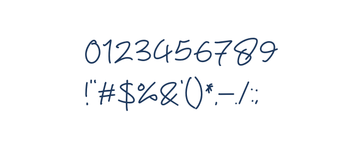 Pentol Handwriting Other Characters