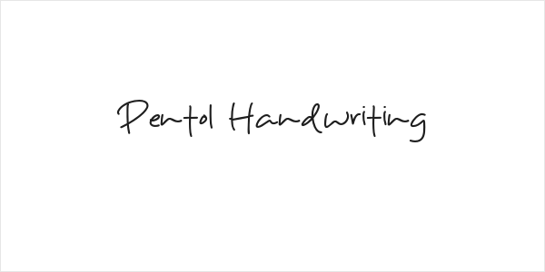 Pentol Handwriting Logo