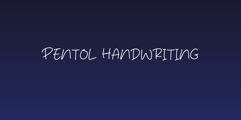 Pentol Handwriting Social Header