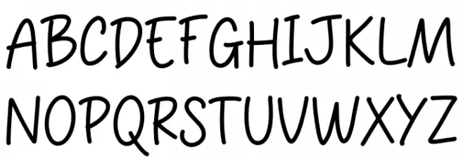 Pentool Font UPPERCASE