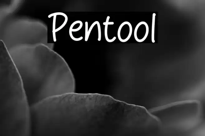 Pentool Font examples