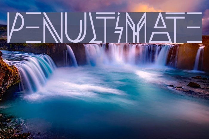 Penultimate Font examples