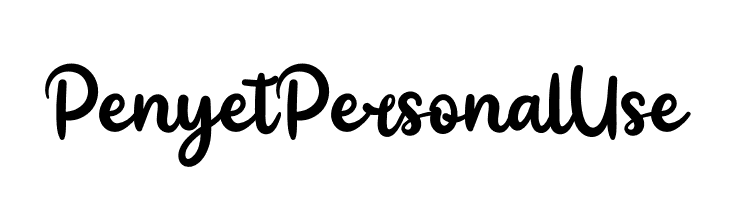 Penyet Personal Use  Frei Schriftart Herunterladen