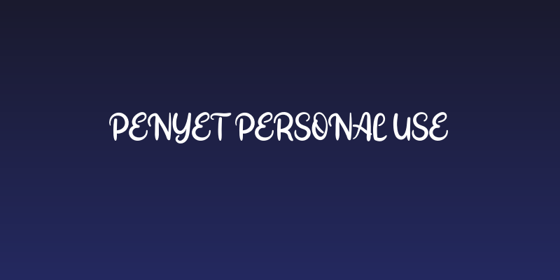 Penyet Personal Use Social Header