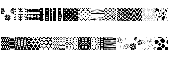 PeoniPatterns Font LOWERCASE