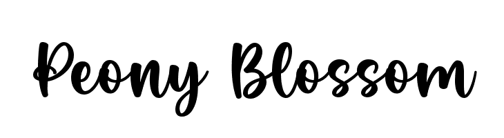 Peony Blossom  Fuentes Gratis Descargar