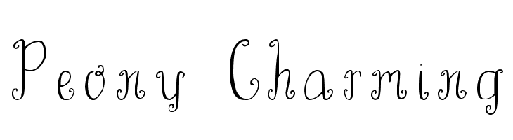 Peony Charming  Frei Schriftart Herunterladen