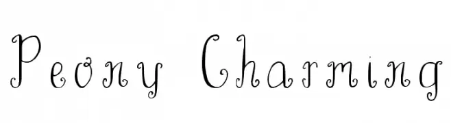 Peony Charming  Fuentes Gratis Descargar