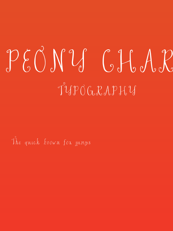 Peony Charming Poster