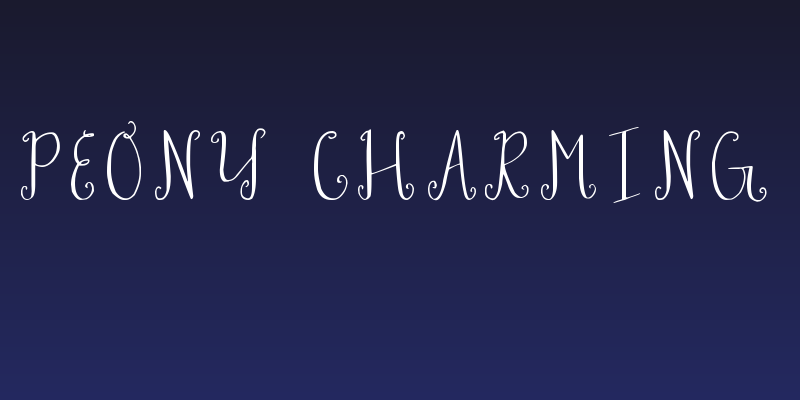 Peony Charming Social Header