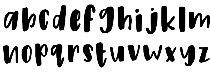 Peony Regular Font LOWERCASE