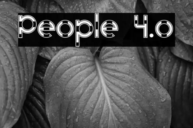 People 4.o Font examples