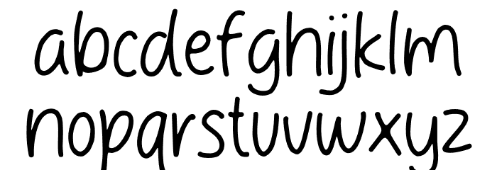 People Dream Font LOWERCASE