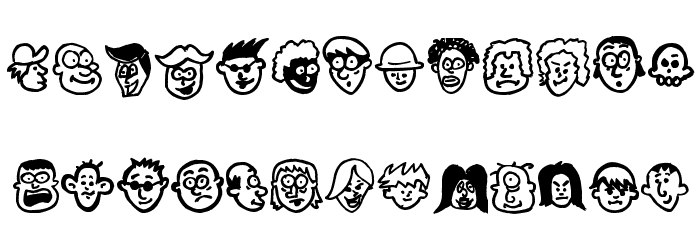 People freak Font LOWERCASE