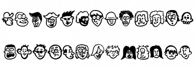 People freak Schriftart Kleinbuchstaben