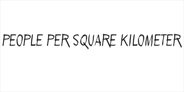 People per square kilometer Logo