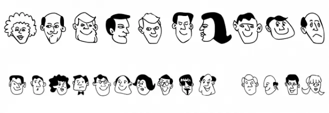 People Font OTHER CHARS