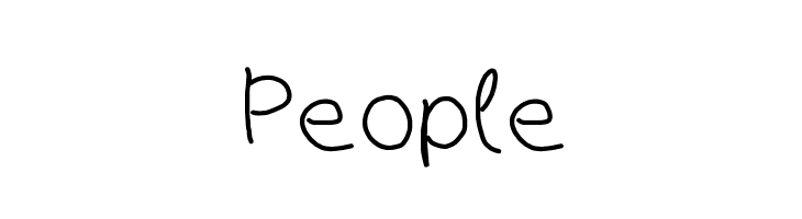 People  font caratteri gratis