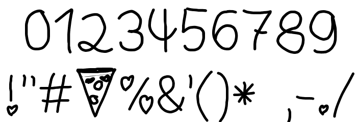 People Font OTHER CHARS