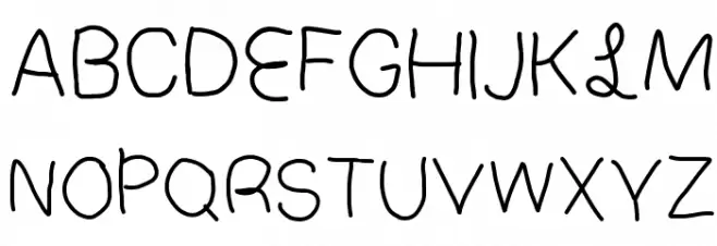 People Schriftart Groß