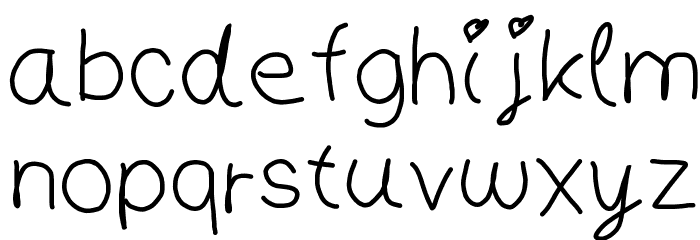 People Font LOWERCASE
