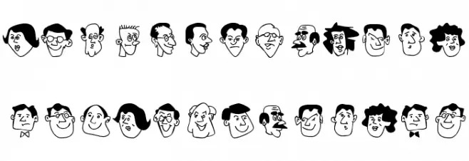 People Шрифта ВЕРХНИЙ