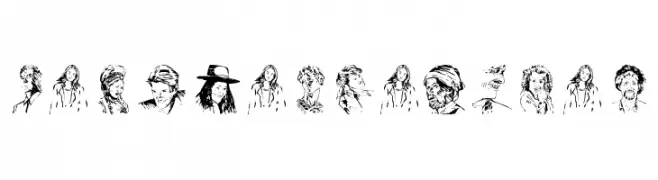 PeopleSketches  Frei Schriftart Herunterladen