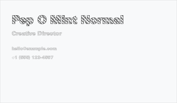 Pep O Mint Normal Business Card