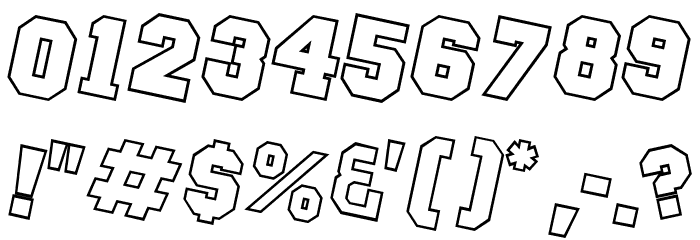 Pep Rally Font OTHER CHARS