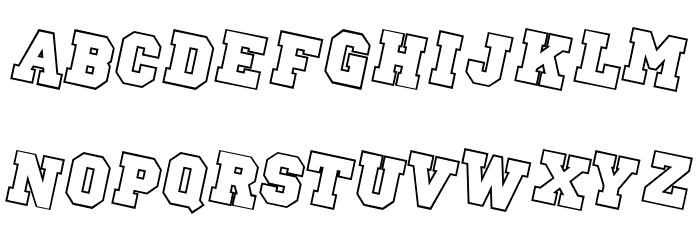 Pep Rally Font LOWERCASE