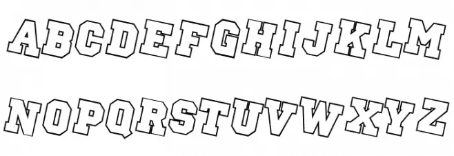 Pep Rally Font LOWERCASE
