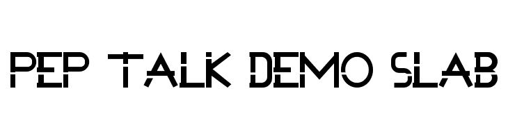 Pep Talk Demo Slab  Frei Schriftart Herunterladen