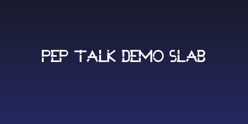 Pep Talk Demo Slab Social Header