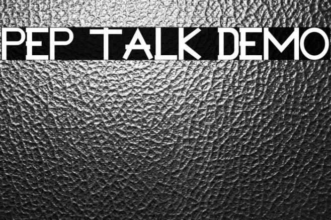 Pep Talk Demo Example 1