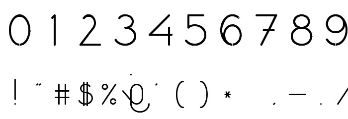 Peperklips Redis Mono Font OTHER CHARS