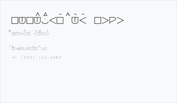 Peperklips Redis Mono Business Card