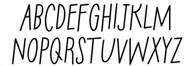 Peperoni フォント 大文字