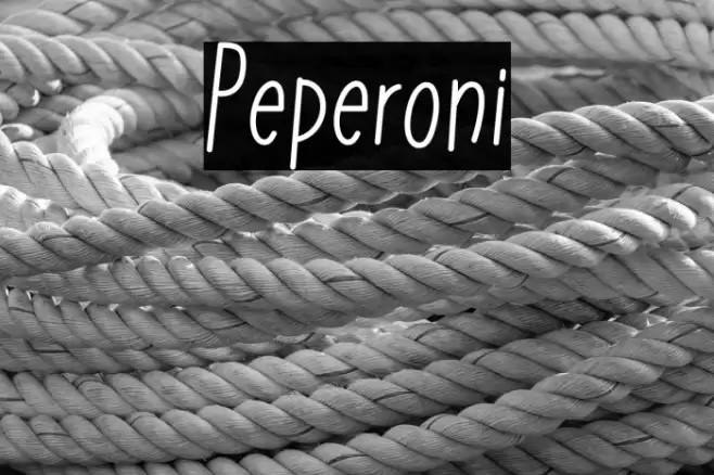 Peperoni Caratteri examples