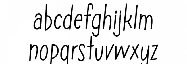 Peperoni フォント 小文字