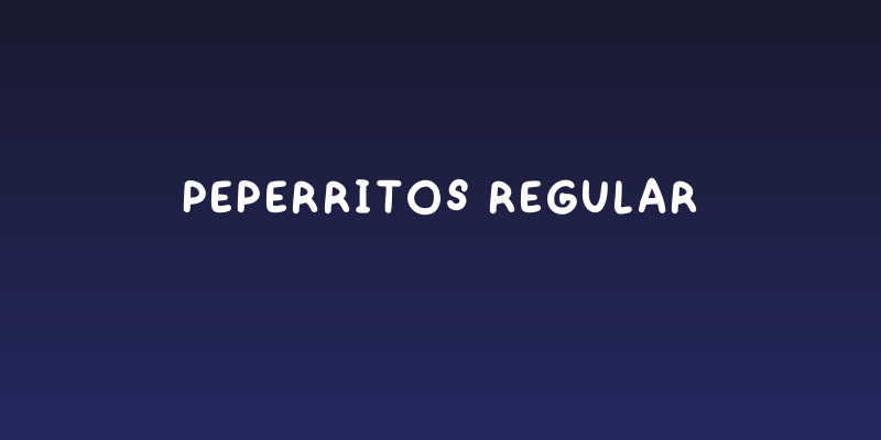 Peperritos Regular Social Header