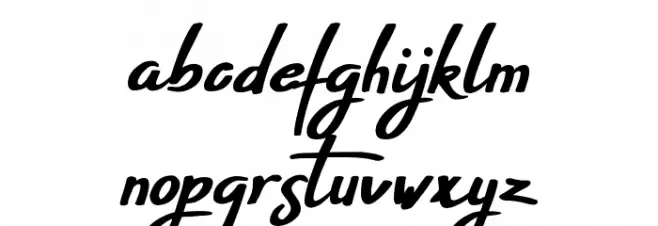 Pepitas Demo Schriftart Kleinbuchstaben