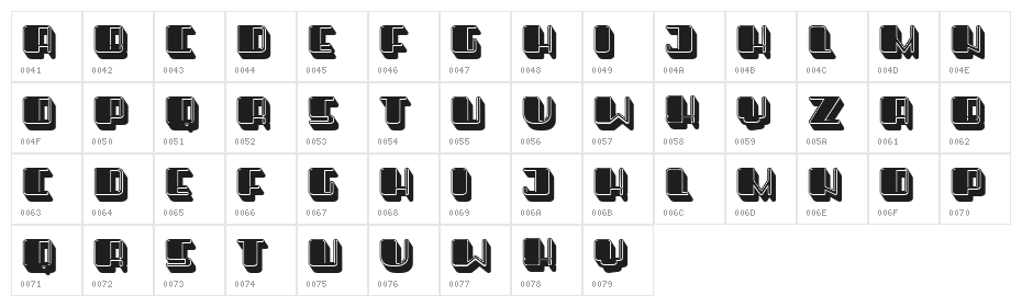 Pepito Regular Character Map